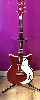 guitare danelectro dc59m nos+ - red metal flake
