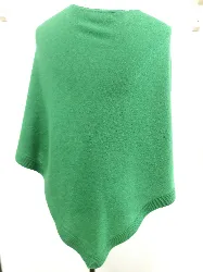 poncho en cachemire j & w verte