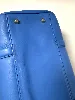 sac lancaster grand polochon mademoiselle ana en cuir bleu cyan