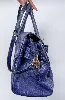 sac mac douglas taille l en cuir navy effet croco avec bandoulière