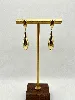 3121209 boucles d'oreilles pendantes en forme de goutte d'eau en acier doré