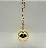 31224280 collier bola en maille gourmette en acier doré