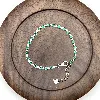 87419218 bracelet rivière serti d'oxydes blancs et verts l18 cm argent 925 millième (22 ct) 2,5g argent 925 millième (22 ct) 2,5g