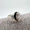 bague argent ornée d'une pierre améthyste argent 925 millième (22 ct) 4,29g
