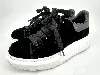 baskets alexander mcqueen en velour noir avec semelle oversiwe