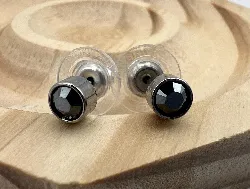 boucles d'oreilles swarovski cristal noir