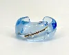 bracelet baccarat modèle coquillage or et crystal bleu or 750 millième (18 ct) 120,19g