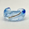 bracelet baccarat modèle coquillage or et crystal bleu or 750 millième (18 ct) 120,19g