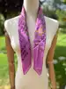 carré/foulard gucci en voile de coton imprimé insectes rose fuchsia 67x67cm