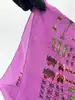 carré/foulard gucci en voile de coton imprimé insectes rose fuchsia 67x67cm
