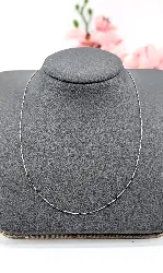 chaîne maille vénitienne en or blanc or 750 millième (18 ct) 1,91g