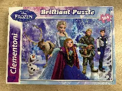 clementoni la reine des neiges puzzle 104 pièces brillant