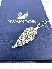 collier swarovski avec pendentif en forme d'aile pavé de cristaux incolores