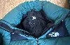 doudoune the north face verte et noire en duvet et plume