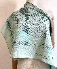 foulard/carré 90 hermès en soie turquoise joséphine danse