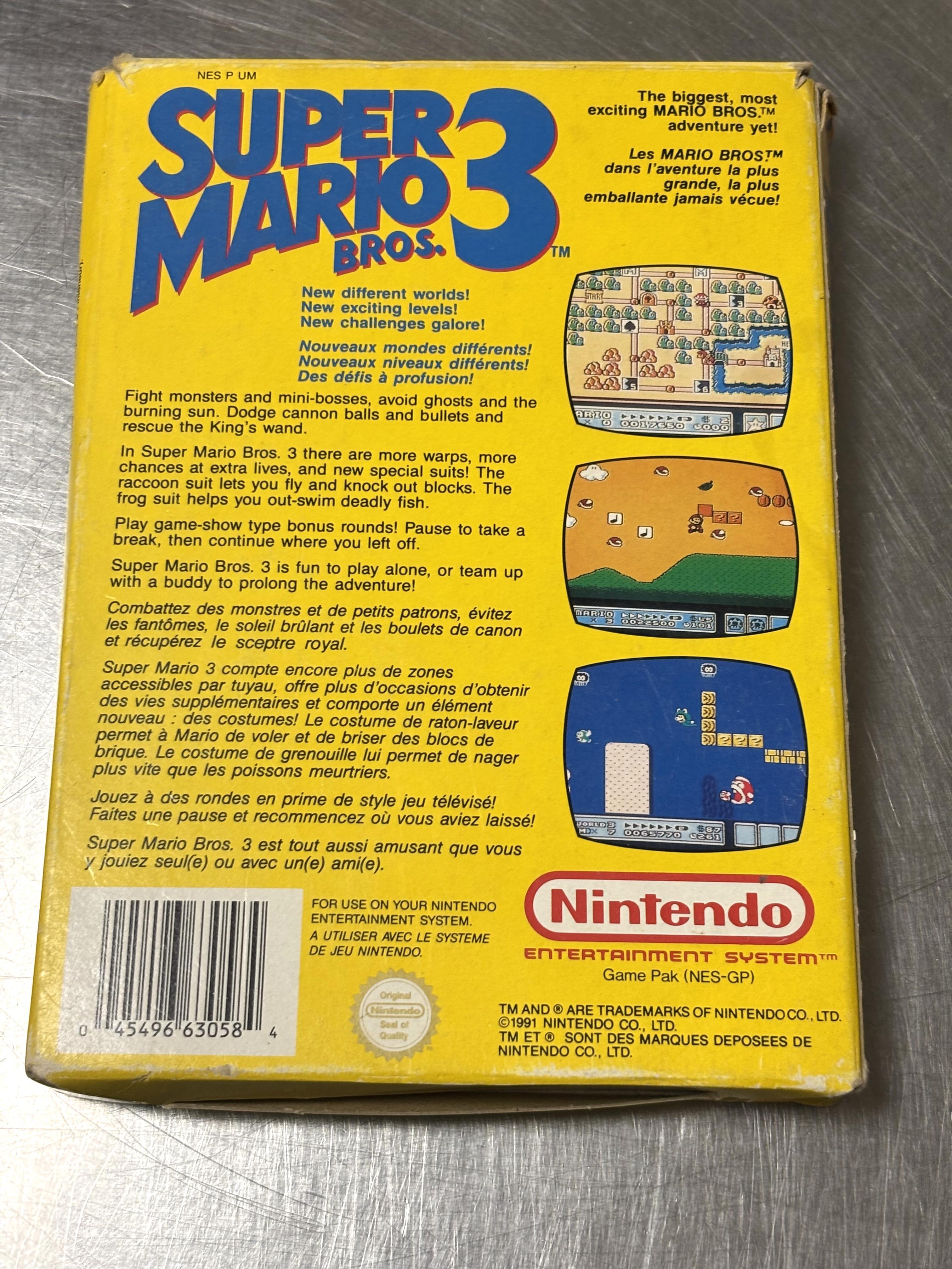 Jeu Nes Super Mario 3