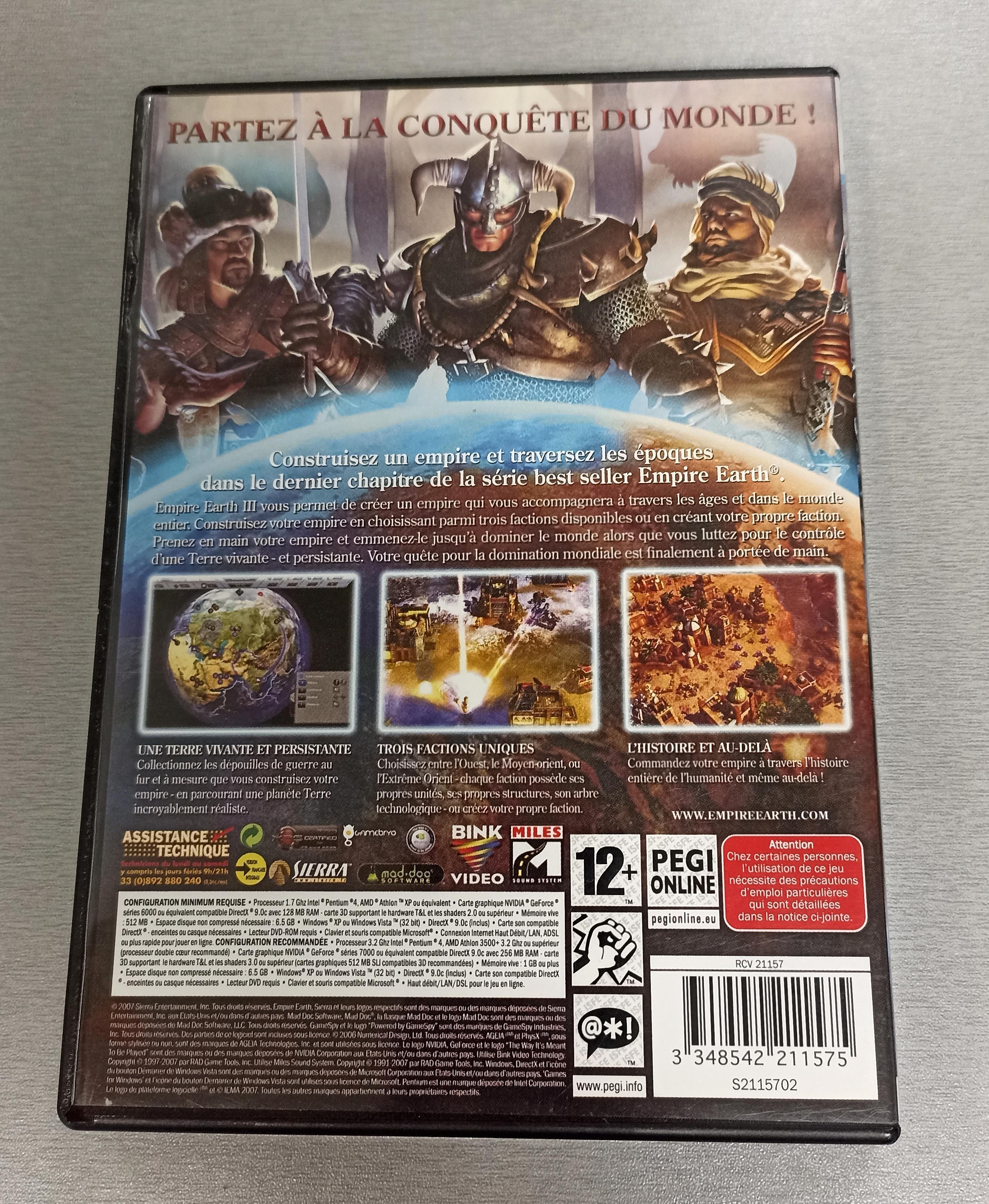 Jeu PC Empire Earth III (3) PC