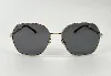 lunettes chanel polarized avec monture couleur doré clair et verres gris