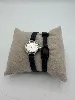 montre agatha bracelet silicone noir double tour