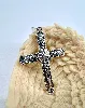 pendentif croix en argent avec motifs argent 925 millième (22 ct) 7,61g