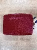 pochette furla en cuir rouge et bleu