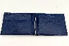 porte cartes balenciaga en cuir bleu marine