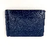 porte cartes balenciaga en cuir bleu marine