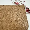 portefeuille bottega veneta marron claire style tressé