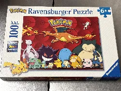 puzzle 100 pièces xxl - mes pokémon préférés