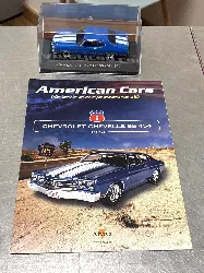 voiture miniature 1:43 chevrolet chevelle ss454 1970 - bleu - voitures américaines
