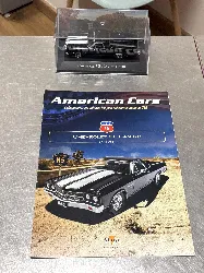 voiture miniature 1:43  chevrolet el camino 1970 - noir et blanche  - voitures américaines