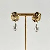 3124809 boucles d'oreilles coqille avec pendentif perle synthétiques t1,3 x 4 cm