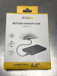 accessoire pour disque dur accsup boîtier disque dur 2,5'' gd25612 noir