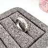 bague alliance en argent rhodié avec dessins t58 argent 925 millième (22 ct) 3,57g