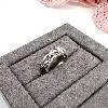 bague argent demi alliance d'oxydes  argent 925 millième (22 ct) 4,29g