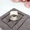 bague en argent carrée large t59 argent 925 millième (22 ct) 20,90g