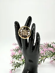 bague fantaisie dorée t49