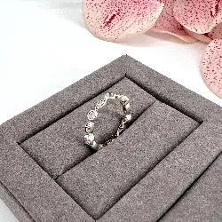 bague thomas sabo tour américain ornée d'oxydes t52 argent 925 millième (22 ct) 2,35g