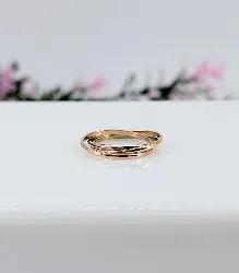 bague trinity trois anneaux en trois ors or 750 millième (18 ct) 3,07g