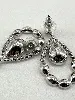 boucles d'oreilles swarovski forme de larme en cristal blanc