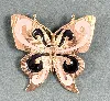 broche en forme de papillon signé monet