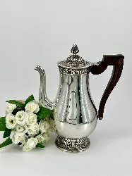 cafetière christofle modèle malmaison en métal argenté