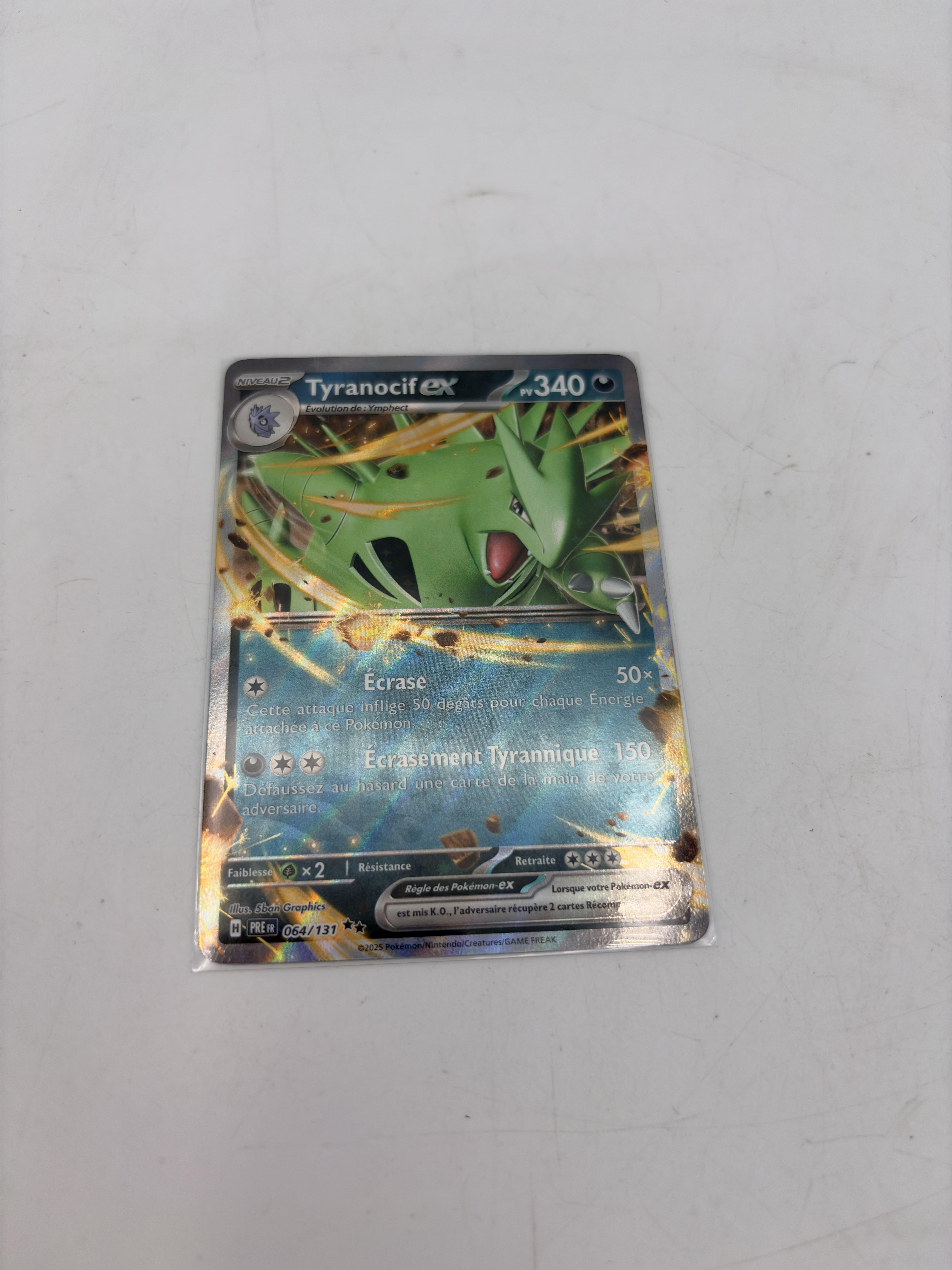 Carte Pokemon Tyranocif ex 064/131