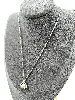 collier agnès b. coeur orné de strass argent 925 millième (22 ct) 4,49g