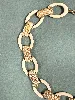 collier signé monet doré et beige