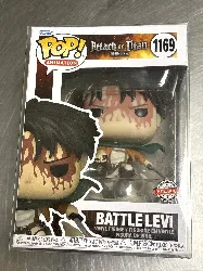 figurine funko pop - l'attaque des titans (snk) n°1169 - bataille levi (58751)