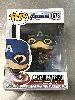 figurine pop marvel avengers endgame n° 573 - captain america avec bouclier cassé et mjolnir
