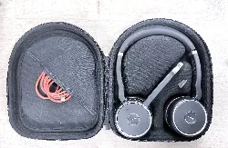 jabra evolve 75 se ms stereo - micro - casque - sur - oreille - bluetooth - sans fil - suppresseur de bruit actif - usb - certifié