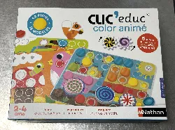 jeu de société clic'educ color animé - nathan