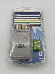 kit de cadenas de voyage 3 en un pour valise et sac - tsa